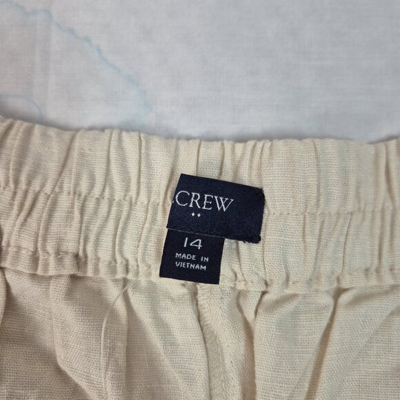 J.Crew Women's Shorts Size 14 Beige Linen Blend  (55) - Picture 5 of 11